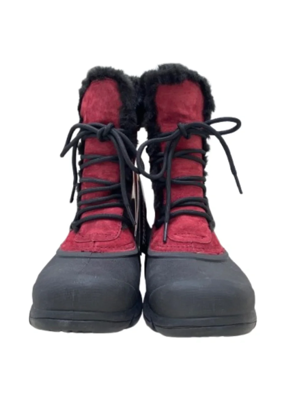 ✨NWT✨ Sorel Snow Bird Red Suede Faux Fur Winter Snow Boots
